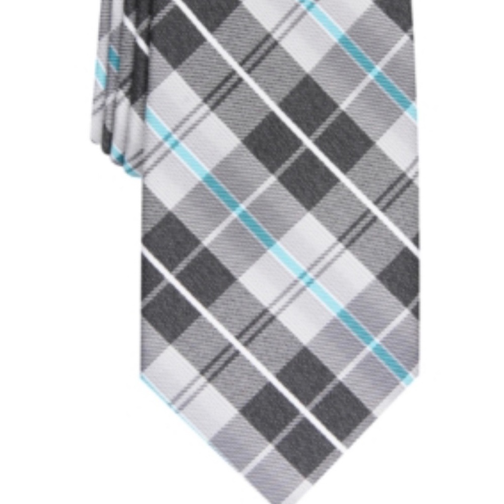 Perry Ellis men Dever classic plaid tie